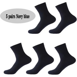 5 paar/heren bamboevezel sokken heren zweetabsorberend ademend medium buis sokken business casual grote maat 38-45