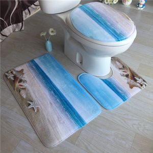 3 Stks/set Toilet Seat Cover Badmat Embossing Flanel Vloer Tapijten Kussen Voor Huisdecoratie Badkamer Accessoires