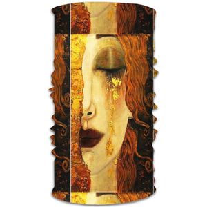 Gouden Tranen Jugendstil Art Door Klimt Mannen Magic Sjaal Neck Gezicht Cover Fietsen Hoofdband Vrouwen Elastische Snood Chouchou