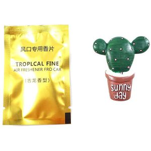 1 stuk 3D Luchtverfrisser Solide Cartoon Planten groenten Auto Styling Airconditioning Vent Beweegbare Aroma Leuke Auto parfums