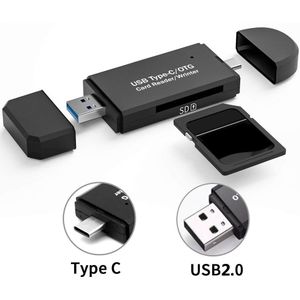 3 In 1 Usb 2.0/3.0 Otg Micro Tf Sd Kaartlezer High-Speed Flash Drive Smart Memory card Adapter Voor Android Computer Laptop