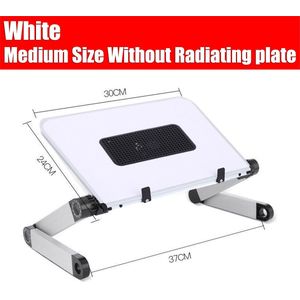 Portable Adjustable Aluminum Laptop Desk Stand Table Vented Ergonomic TV Bed Lap Stand Up Working Office PC Riser Bed Sofa