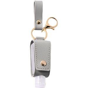30Ml Hydroalcoholic Gel Sleutelhanger Handdesinfecterend Case Mini Handen Draagbare Hydroalcoholic Gel Fles Leather Case Gezondheid Sleutelhanger