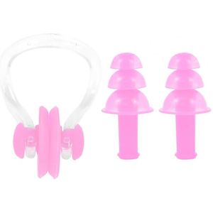 1 Set Oordopjes Neus Clip Set Ruisonderdrukking Slapen Oordopjes Beschermende Veilig Professionele Zwemmen Oordopjes Kit