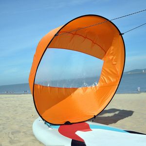 42 ""/108 Cm Zeil Opvouwbare Kajak Boot Wind Zeil Kano Sup Paddle Board Met Clear Window Drifting Varen accessoire