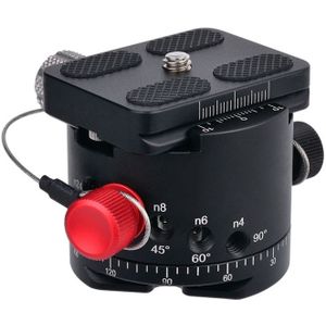 DH-50 Panoramisch Balhoofd Indexering Rotator Statiefkop Aluminium Max. Belasting 22Lbs Voor Canon Nikon Sony Dslr Camera