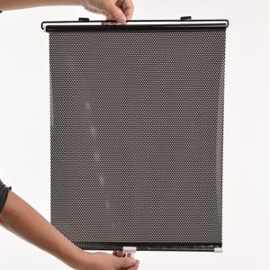 Mayitr Retractable Car Auto Zonnescherm Visor Achterruit Voorruit Roller Blind Zonnescherm Shield 125X40Cm Met zuignap