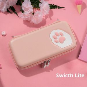 Nintend Schakelaar Case Kat Klauw Cp Opbergtas Ns Silicone Hard Shell Cover Box Voor Nintendo Schakelaar Lite Game Console accessoires