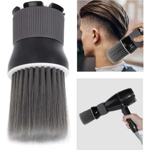 Professionele Neck Duster Borstel Zachte Nylon Wol Haar Vegen Borstel Met Stroefheid Handvat Grooming