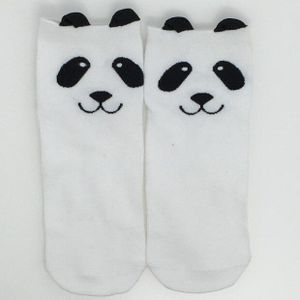 Zwart Wit Grijs Meisjes Warm Leuke Cartoon Panda 3D Oren Sokken Grappige Leuke Harajuku Hipster Beer Dier Sokken