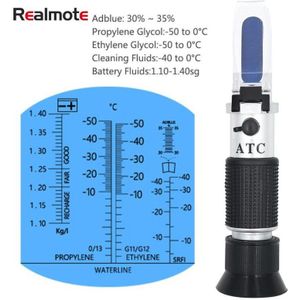 Realmote 4 In 1 Motor Vloeistof Glycol Vriespunt Ureum Adblue Auto Batterij Refractometer Automotive Antivries Refractometer