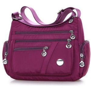 Geestock Mode Vrouwen Schouder Messenger Bags Voor Nylon Waterdichte Grote Capaciteit Lichtgewicht Casual Travel Crossbody Bag
