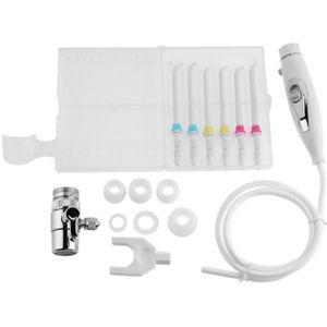 Draagbare Kraan Monddouche Schakelaar Water Dental Jet Bleken 6 Nozzles Water Monddouche Floss Implementeren Irrigatie Orale Schoon