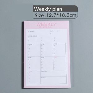 Notebook Kawaii Dagelijks Wekelijks Maandelijkse Jaarlijks Kalender Planner Agenda Schedule Organizer Journal Boek School A4 Bloem