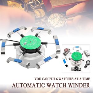 220V Automatische Horloge Reparatie Tools 6 Armen Automatische Horloge Winder, Horloge Tester Gereedschap, cyclotest Horloge Winder Voor Horlogemaker Test