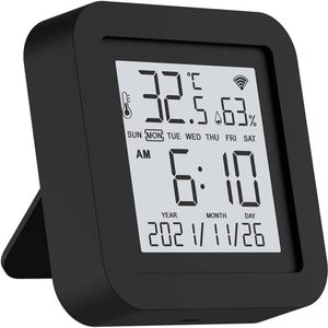 Tuya Wifi Ir Afstandsbediening Met Temperatuur Vochtigheid Sensor Display Smart Universele Infrarood Voor Alexa Google Home Improvement