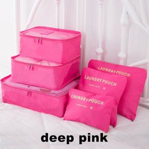6 stks/set Travel Accessoires Verpakking Organisatoren Reizen Mesh Bag In Bag Bagage Organizer Verpakking Cube Organiser voor Kleding N117