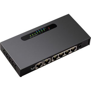 6-Port Poe Switch Voor Ip Camera 4 + 2 100M Enthernet Schakelaar Met 4 Ethernet Poorten 2 uplink Ethernet Portswireless Ap Eu/Us Plug