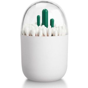 Wattenstaafje Houder, Kleine Q-Tips Tandenstokers Organizer (Cactus)