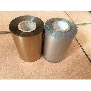 Matte Gold + Mat Zilver 2Piecesx(8Cm X 120M)/Roll Stamping Folie Papierrol Folie Of Plastic Papier