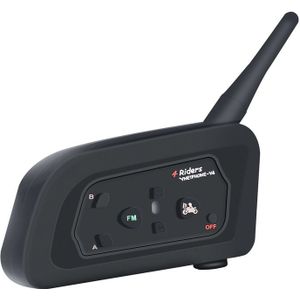 Vnetphone V4 Intercom Bluetooth Draadloze Helm Motorfiets Headset 850 Mah Waterdichte Fm Radio Groep Talking BTS3