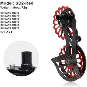 Airwolf Road Fiets Keramische Lager Carbon Fiets Keramische Achterderailleur Kooi Katrol Wielen Kit Voor Shimano/Sram Groepset