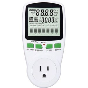 110 V Ac Power Meter Wattmeter Energie Meter Vermogen Monitor Meten Socket Analyzer Zonder Batterij Uk Eu Vs Au Plug