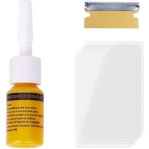 Auto Voorruit Reparatie Tool Diy Venster Reparatie Tools Voorruit Glas Kras Crack Herstellen Venster Scherm Hars + Blade + Strips
