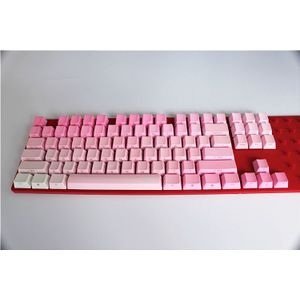 87 toetsen Regenboog OEM Profiel Keycaps Cherry MX switch PBT Keycaps Radium valture-Side gedrukt Keycaps voor Mechanische Toetsenbord