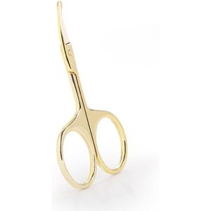 Rvs Veiligheid Ronde Kop Kleine Schaar Handmatige Wenkbrauw Trimmen Schaar Baard Schoonheid Trimmen Neus Tondeuse