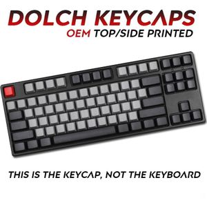 108 Keys PBT Keycap Zwart Grijs Gemengde Dolch Dikke PBT OEM Profiel Voor Cherry MX Switches Toetsenbord Keycap Voeg Mac sleutel