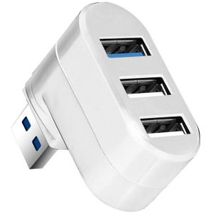 Data Kikker Mini 3 Poorten Usb 2.0/3.0 Hub Draaibaar Adapter Voor Laptop Notebook 270 Graden Gedraaid Sterke compatibiliteit Hub
