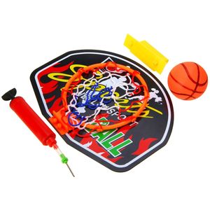 Indoor Plastic Mini Basketbal Bord Hoepel Netto Set Met Mand Bal Voor Kinderen Kind Spel Draagbare Basketbalrugplank