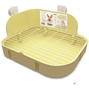 Huisdier Kleine Wc Schoon Kooi Vierkante Bed Pan Potje Trainer Houden Hygiëne Beddengoed Hoek Kattenbak Voor Dieren Konijn