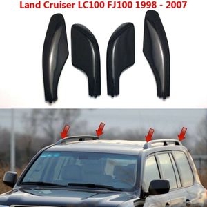 AP68-Black Imperiaal Bar Rail End Vervanging Cover Shell 4 Stuks Voor Toyota Land Cruiser LC100 FJ100 1998-2007