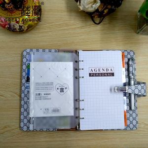 Lederen Filofax Organisator A6 Journal Planner A6 Losse Blad Notebook Herbruikbare Map Agenda Luxe Notebook Kantoor Blocnotes
