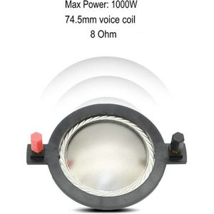 75Mm Spreekspoel 3 Inch Reparatie Diafragma Tweeter Driver Head Accessoires Voor 8 Ohm Luid Hifi Treble Podium Luidspreker