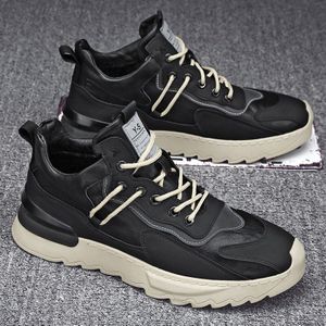 Classic Lace-Up Mannen Mode Sneakers Originele Ademend Demping Katoenen Schoenen Dikke Bodem Outdoor Casual Schoenen Hoge Top Schoenen