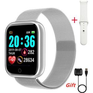 D20 Pro Steel Smart Horloge Mannen Hartslag Bloeddruk Waterdichte Sport Vrouwen Smartwatch Fitness Tracker Voor Ios Android