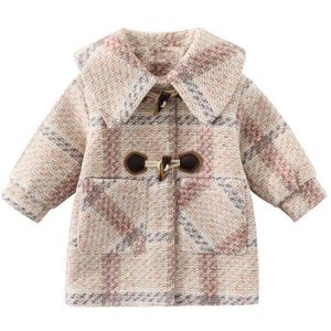 Herfst Winter Jas Voor Meisjes Kinderen Mode Katoen Dikke Warme En Medium Lange Wollen Jas Kinderen Jas voor Meisjes