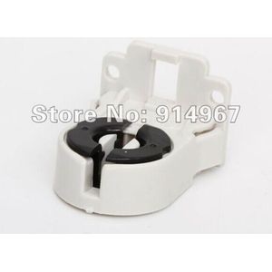 10 stks/partij, plastic AC100 tot 250 V 50/60Hz T8 Tl LED Lamp Socket zwart en wit Lamphouder