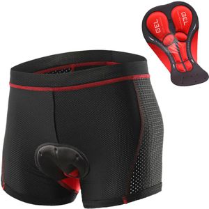 Lixada Fietsbroek Pro 5D Gel Padded Shockproof Black Underpant Fiets Ondergoed Fietsen Shorts Fietsen Ondergoed