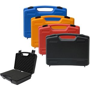 Veiligheid Instrument Gereedschapskist ABS Plastic opbergdoos Toolbox Beschermende Shockproof Gereedschapskist Apparatuur Koffer Tool Case w Foam