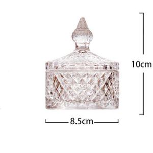 Franse Licht Luxe Multicolor Glas Opslag Pot Handgemaakte Aromatherapie Fles Wattenstaafje Tandenstoker Opbergdoos Kaars Jar