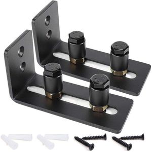 Schuur Deur Vloer Gids Roller-Verstelbare Muurbevestiging Hardware Kit Voor Schuifdeuren-Bottom Blijven Kanaals Wiel Rollen flush Wi