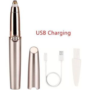 Usb Oplaadbare Portable Mini Elektrische Wenkbrauw Trimmer Lip Gezicht Facial Hair Scheermes Epilator Pen Haar Remover Wenkbrauw Scheerapparaat