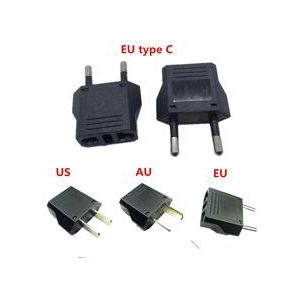 2 pcs Europese EU Plug Adapter Amerikaanse Australische Japan CN Ons EU Euro Type C AC Travel Power Adapters elektrische Stopcontacten
