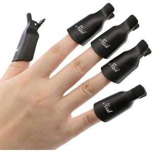 10 stks/set Siliconen Uv Gel Polish Remover Wraps Soak Off Cap Clip Professionele Nail Art Tool