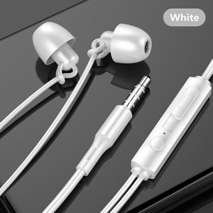 In-Ear Bedrade Koptelefoon Voor Sleep Noise-Proof Wired Controle Universele Muziek Oordopjes Met Microfoon Voor Mobiele Telefoon pc Tablet Laptop