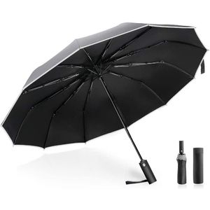 Mosfiata Paraplu Winddicht Reverse Opvouwbare Automatische Paraplu Regen Vrouwen Reizen Draagbare Paraplu 12 Versterkte Glasvezel Ribben
